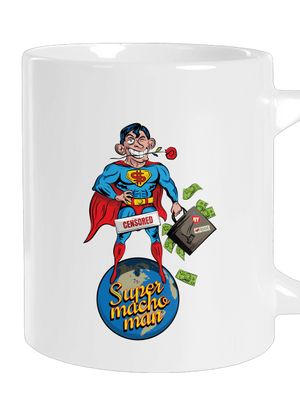 Supermachoman veľký hrnček White
