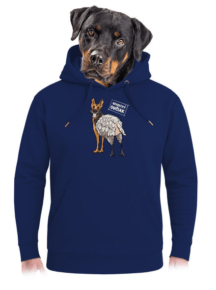 Nemecký ovčiak unisex mikina premium Navy