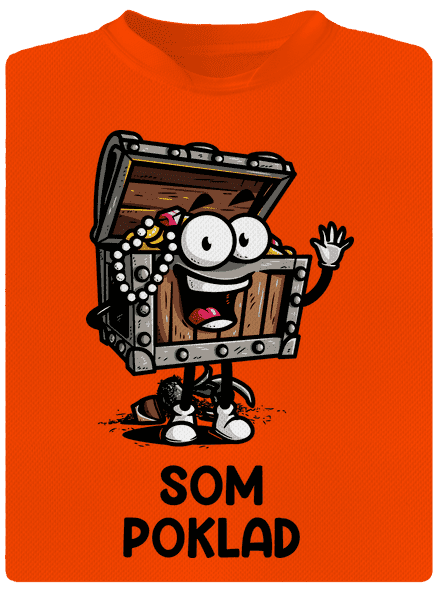 Som poklad pánske športové tričko Neon Orange
