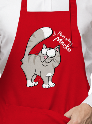 Macko a Micka zástera Red