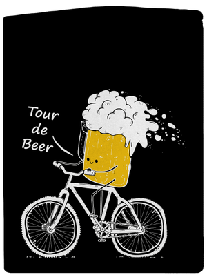 Tour de beer pánska mikina na zips Black