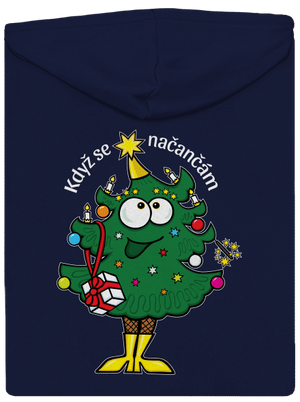 Když se načančám pánska mikina na zips Navy