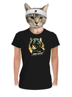 Kami-Katze dámske športové tričko Black