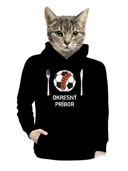 Okresný príbor dámska mikina klokanka Black
