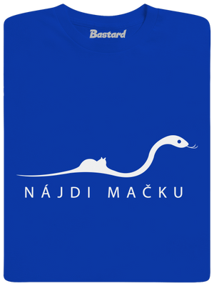 Nájdi mačku pánske dlhý rukáv Royal Blue