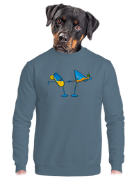 unisex mikina bez kapucne