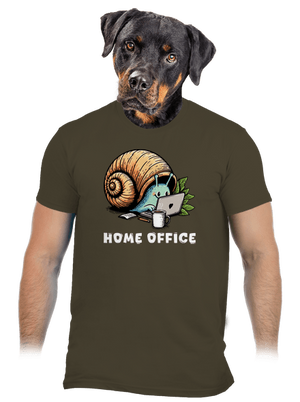 Slimákov home office pánske tričko Urban Khaki