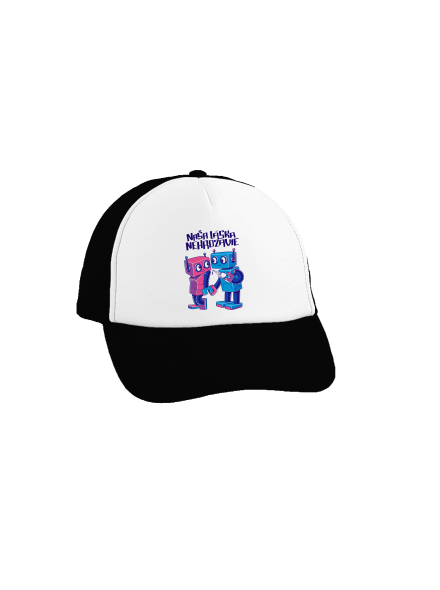Roboti šiltovka truckerka Black cap