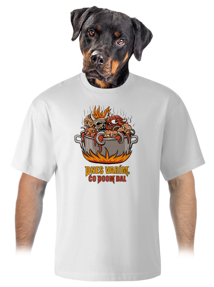 Čo Doom dal unisex tričko oversized White