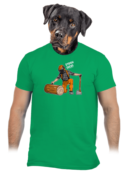 Drevorubač pánske tričko Kelly Green