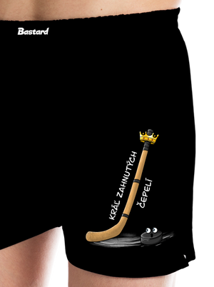 Kráľ zahnutých čepelí - hokej pánske trenky Black