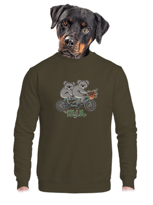 Koalo unisex mikina bez kapucne Urban Khaki