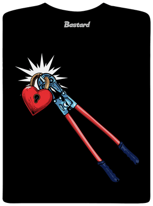 Kliešte na zámok lásky detské tričko Black