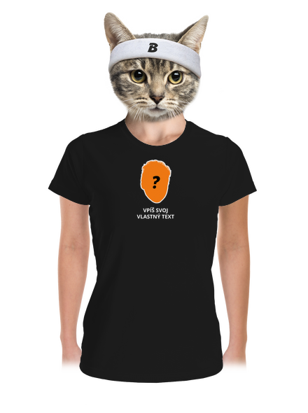 Tvoja hlava dámske športové tričko Black