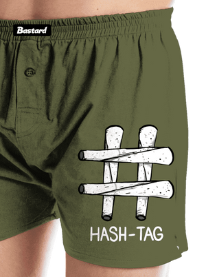 Hash tag pánske trenky Khaki