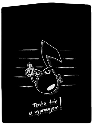 Tón pánska mikina na zips Black