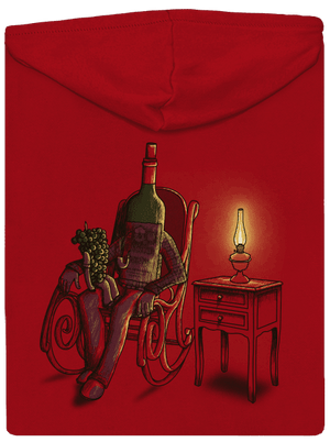 Dedo, rozprávaj pánska mikina na zips Red