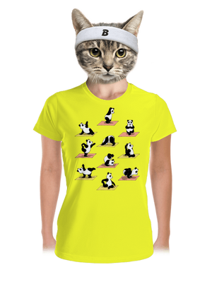 Pandia jóga dámske športové tričko Neon Yellow