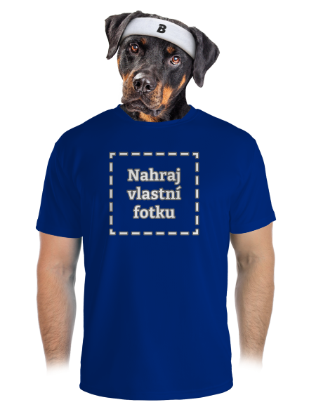Vlastná potlač pánske športové tričko Royal Blue Mal