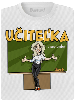 Učitel'ka v septembri dámske športové tričko White