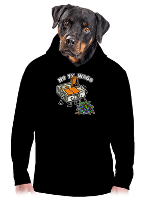 Wago svorka pánska mikina klokanka Black