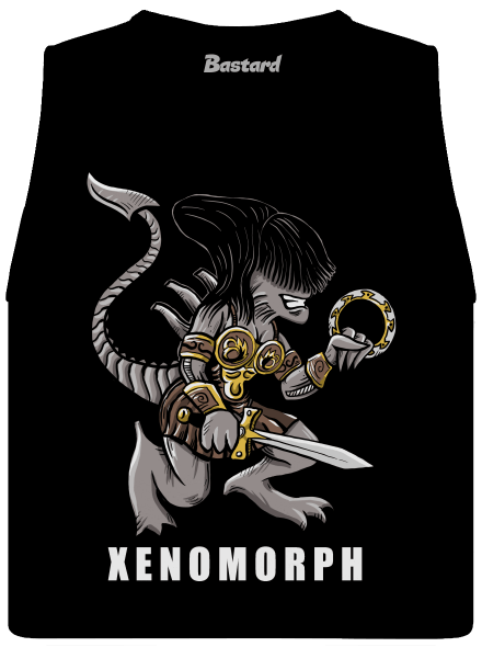 Xenomorph dámske tielko voľné Black