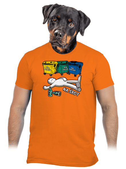 Tříděný odpad pánske tričko Orange