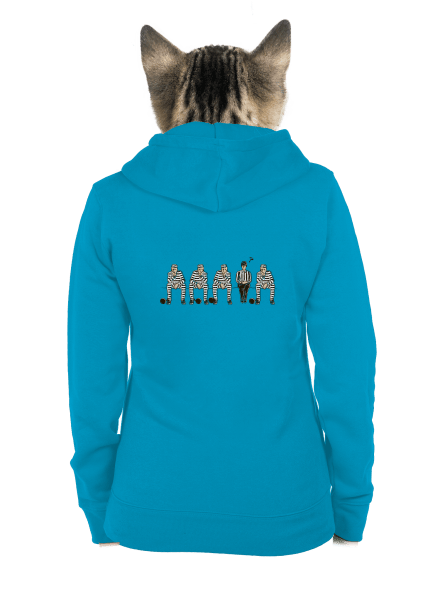 Nevinný dámska mikina na zips Blue Atol