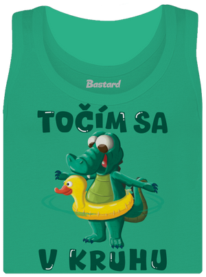 Točím sa v kruhu dámske tielko klasické Mint Mal