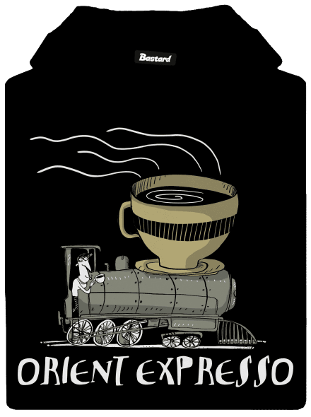 Orient expresso pánska mikina klokanka Black