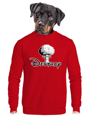 unisex mikina bez kapucne