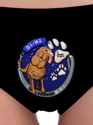 Psí horoskop: Vodnár dámske nohavičky Black