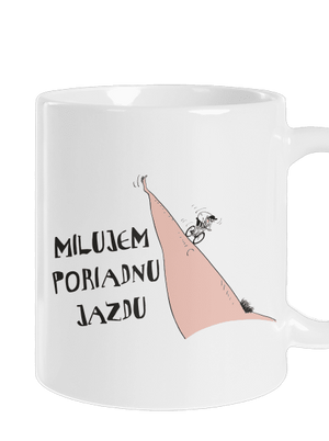 Milujem jazdu klasický hrnček White