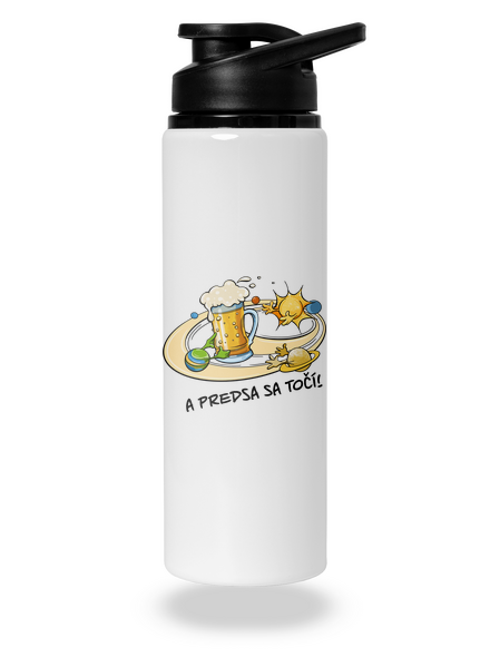 A predsa sa točí! flaša na vodu White