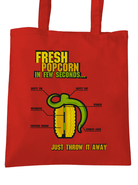 Popcorn grenade taška Bright Red