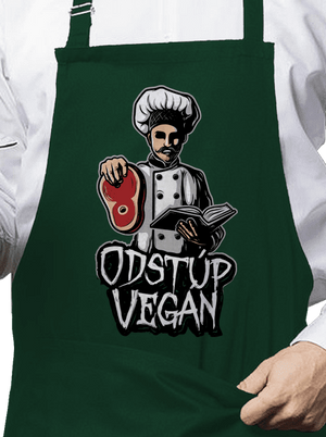 Odstup vegane zástera Bottle Green