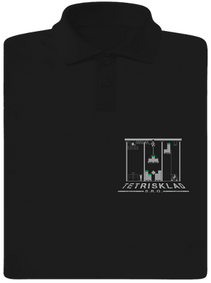 Tetrisklad pánska polokošeľa Black