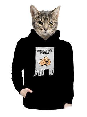Ber si zo mňa príklad dámska mikina klokanka Black