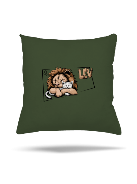 Mačací horoskop: Lev vankúš Olive Green