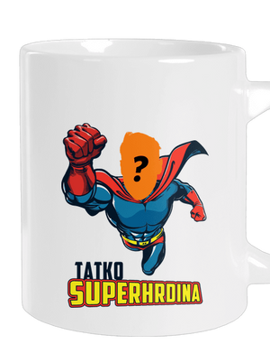 Tatko superhrdina veľký hrnček White