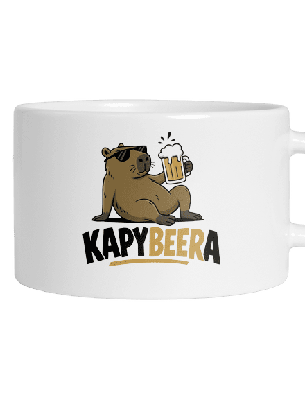 Kapybeera hrnček makronka White
