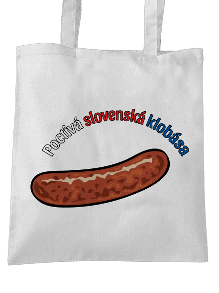 Poctivá buchta a klobása taška White