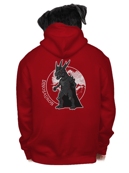 Dinosauron pánska mikina na zips Red