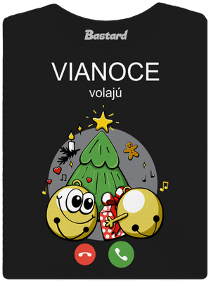 Vianoce volajú dámske tričko Black