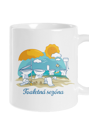 Toaletná sezóna klasický hrnček White