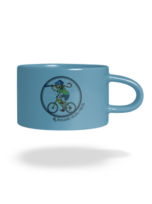 Cyklistický horoskop: Škorpión hrnček makronka Blue Macaron