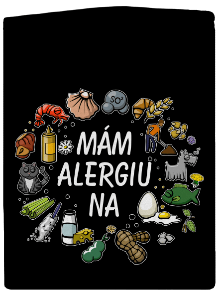 Mám alergiu na... + fix dámska mikina na zips Black