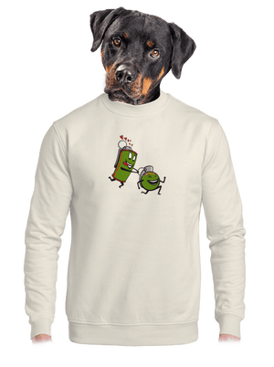 unisex mikina bez kapucne