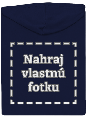 Vlastná potlač pánska mikina na zips Navy