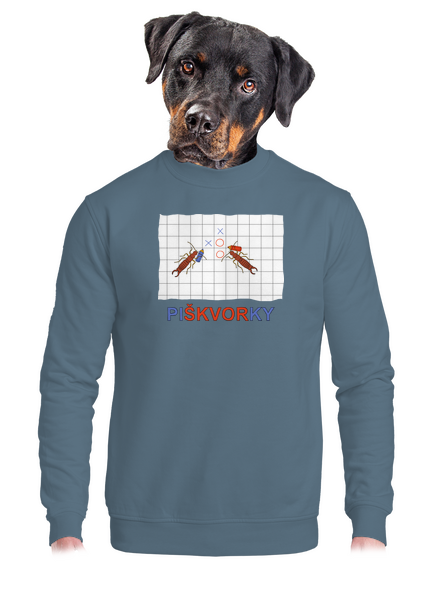 Škvorí piškvorky unisex mikina bez kapucne Nordic Blue